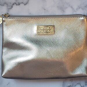 Mario Badescu Gold Travel Makeup Zippered Bag Pouch NEW with tags